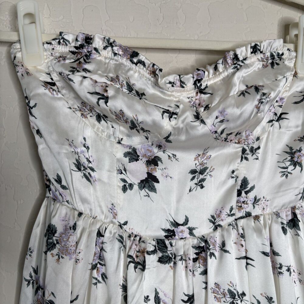 Altar'd State Satin Floral Midi Dress - Picture 8 of 9
